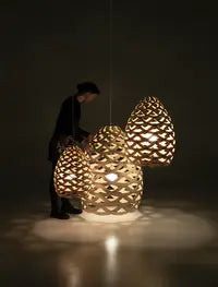 David Trubridge Tui Bamboo Lamp Small