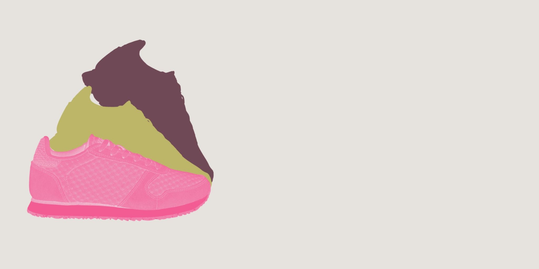 Abstract graphic of shoes
