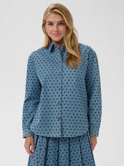 St Tropez Pegina Shirt | Black Reversed Hearts