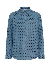 St Tropez Pegina Shirt | Black Reversed Hearts