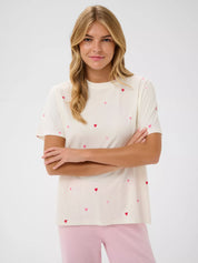 St Tropez Johanna T Shirt | Iced Pink