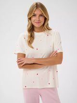 St Tropez Johanna T Shirt | Iced Pink