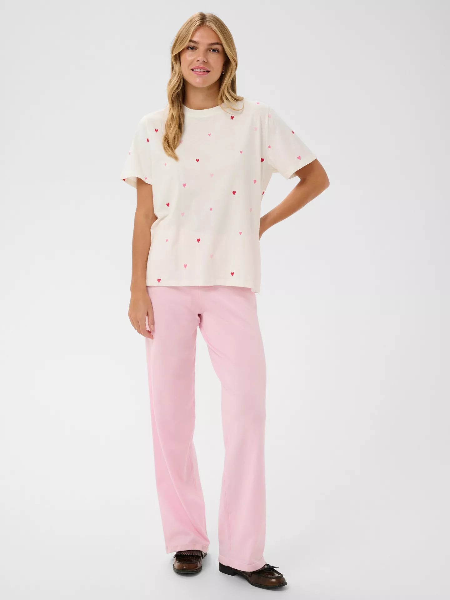 St Tropez Johanna T Shirt | Iced Pink