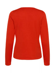Saint Tropez Mila Slim Fit Ribbed Cardigan | Valiant Poppy