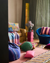 Kip & Co Velvet Pea Cushion | Pistachio
