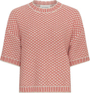MSCH Catina Short Sleeve Pullover | Oatmeal Rose