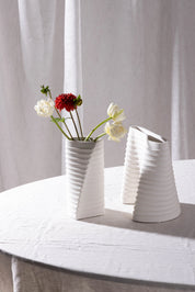 Ned Collections Fulk Vases | White