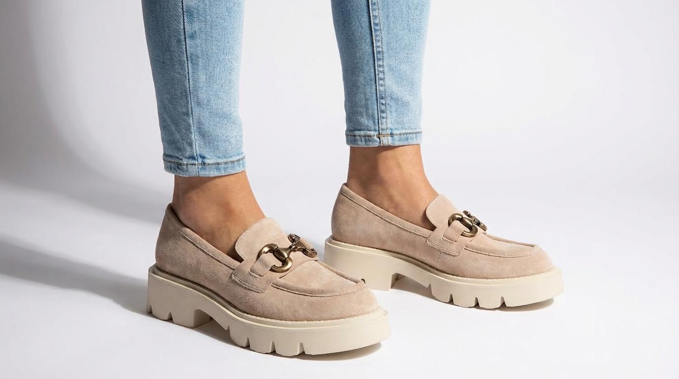 Tamara London Pargo Loafers | Beige Suede
