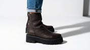 Tamara London Busty Boot | Cafe Oil Suede