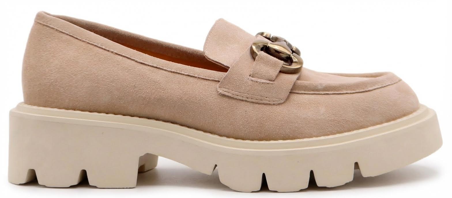 Tamara London Pargo Loafers | Beige Suede