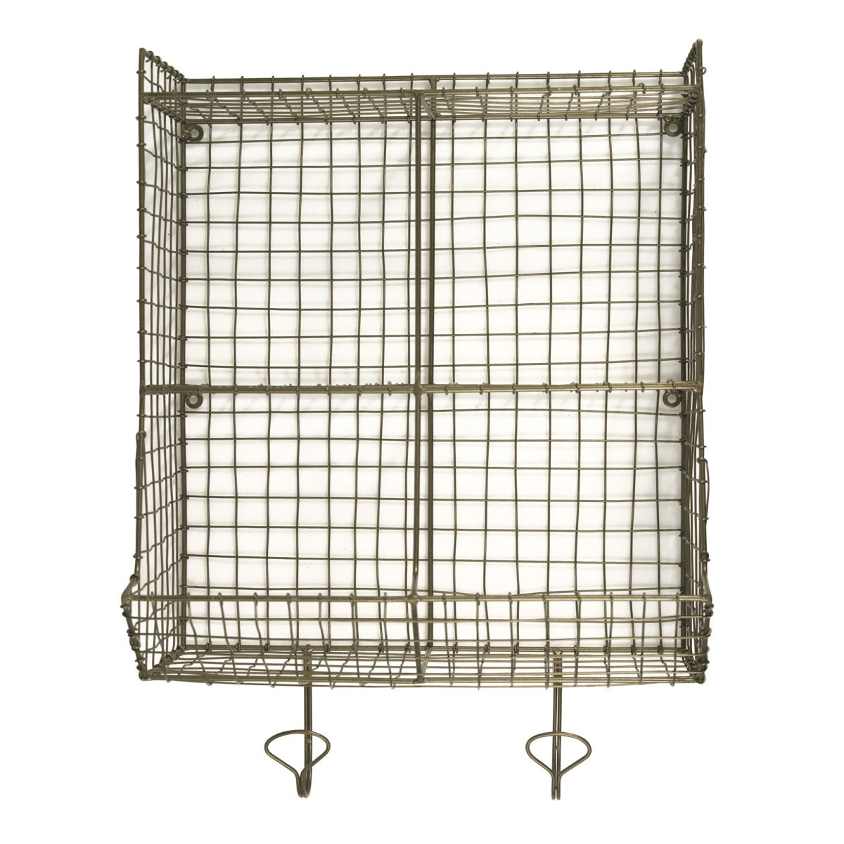 Madam Stoltz Wire Rack With 2 Hooks