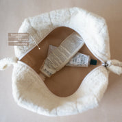 Akiiko Fyra Triangle Terry Pouch | Cream