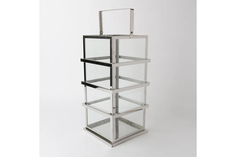 Stainless Steel Ralph Lantern | Silver