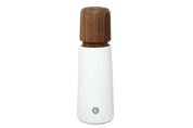 Crush Grind Stockholm Mill | White Porcelain And Walnut 17cm