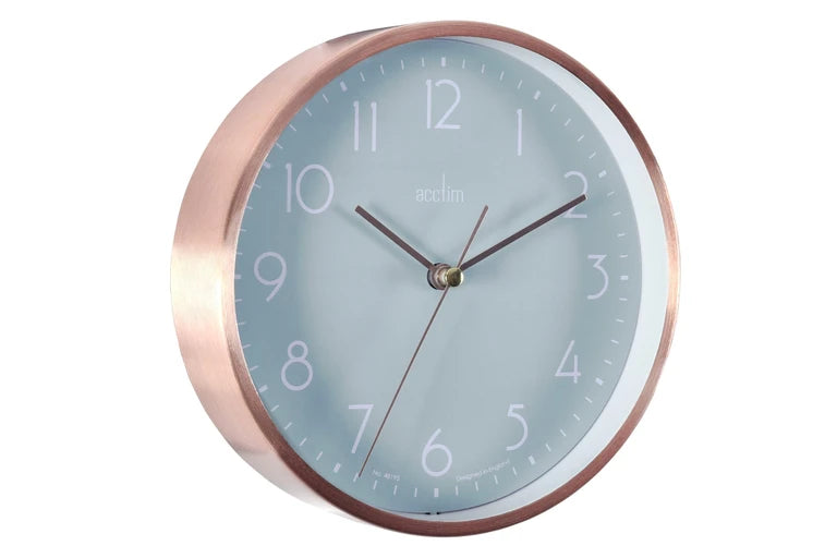 Acctim Ava Wall Clock | 15cm Copper