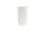 Radar Ribbed Porcelain Vase
