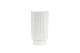 Radar Ribbed Porcelain Vase