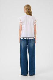 Karen By Simonsen Ommi Shirt Top | Bright White