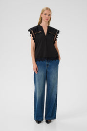 Karen By Simonsen Ommi Shirt Top | Black