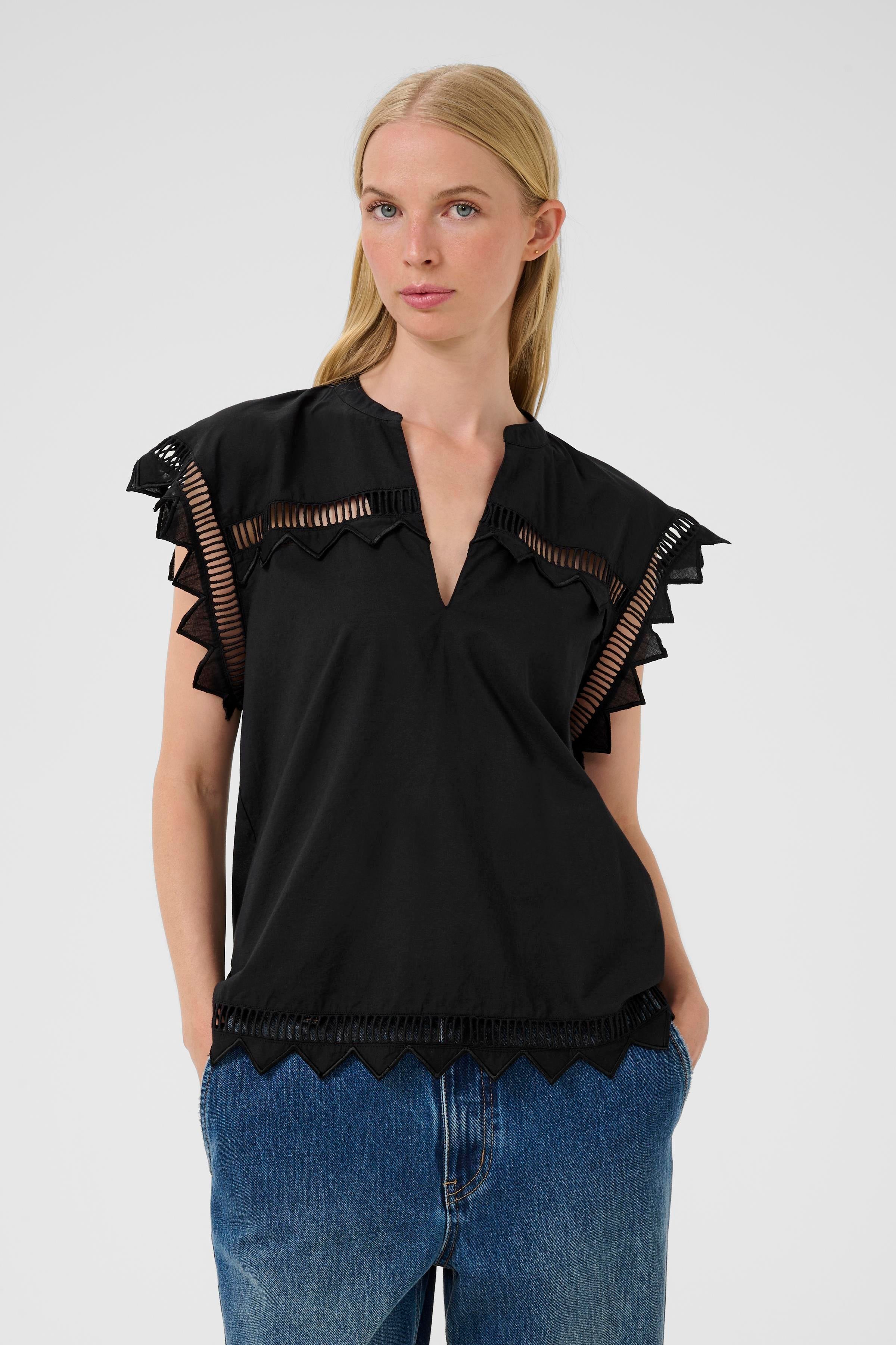 Karen By Simonsen Ommi Shirt Top | Black