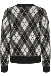 Karen By Simonsen Constantine Cardigan | Black Harlequin