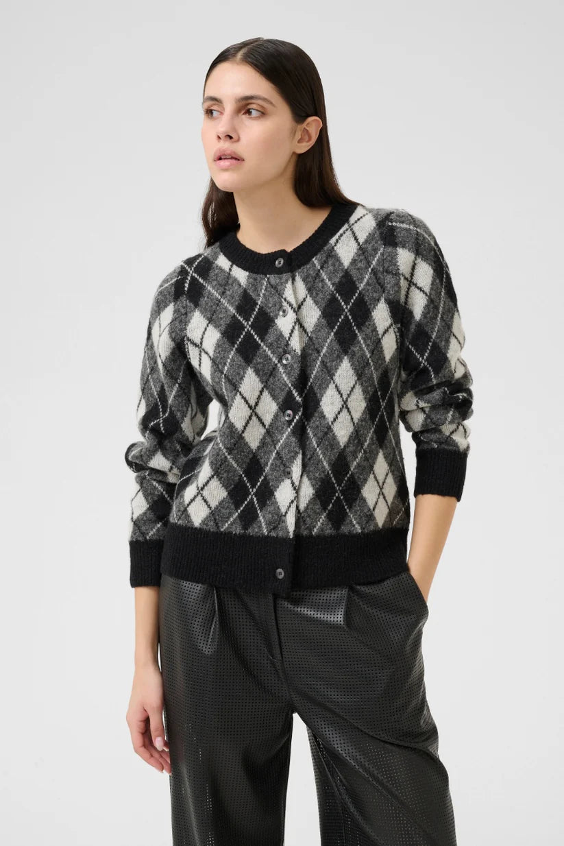 Karen By Simonsen Constantine Cardigan | Black Harlequin