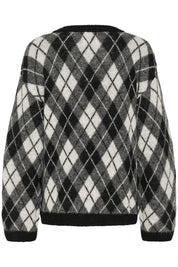 Karen By Simonsen Constantine Round Neck Sweater | Black Harlequin
