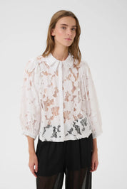 Karen By Simonsen Ena Frosty Blouse | White