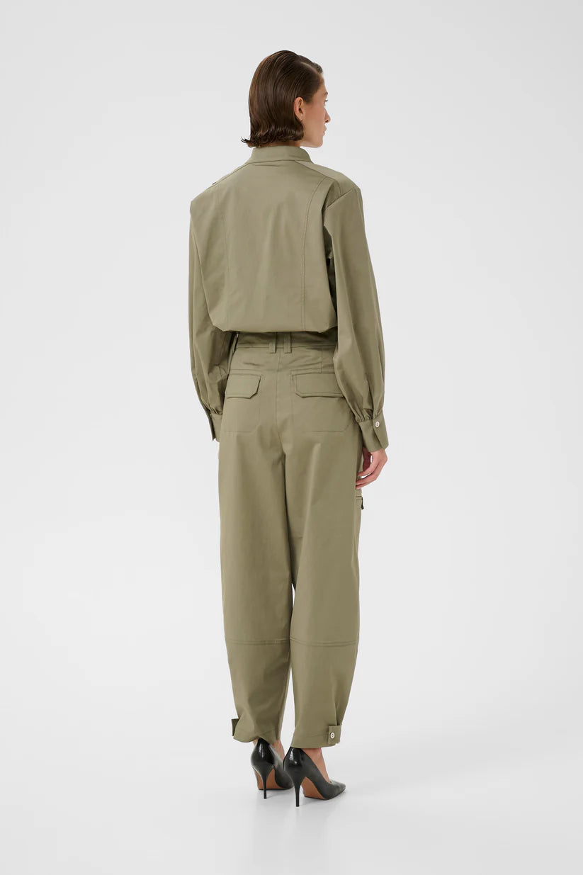 Karen By Simonsen Egina Pants | Deep Lichen Green