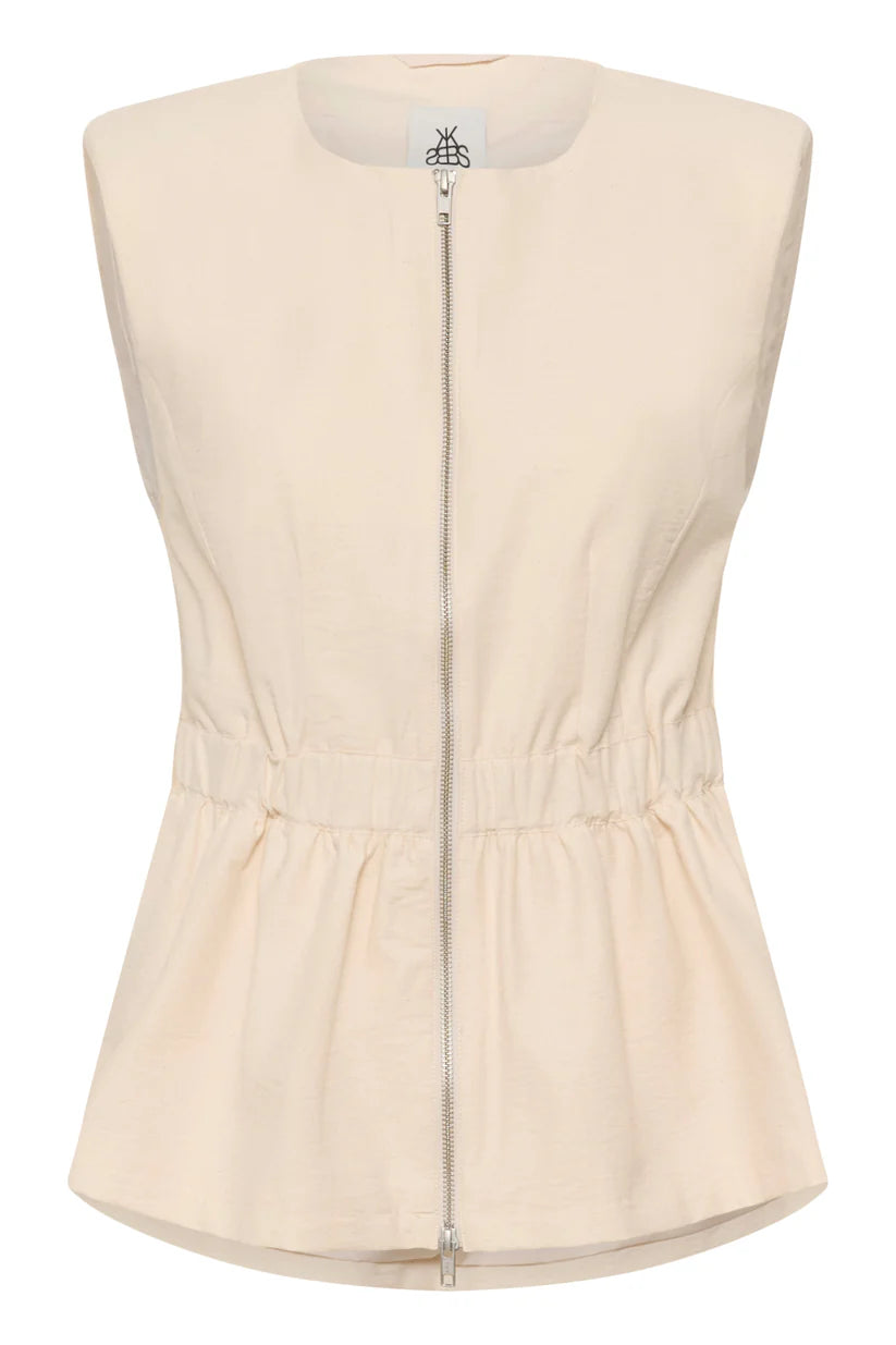 Karen By Simonsen Emery Waistcoat | Egret