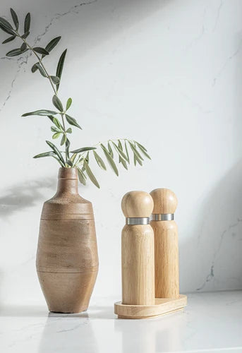 Gather Blonde Salt & Pepper Grinder | 3pc Set