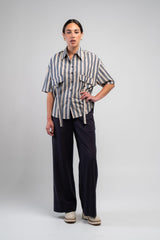 Obi Diva Striped Shirt | Camel