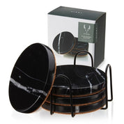 Viski Viski Black Marble Coaster | Set Of 4