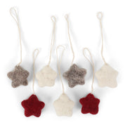 Gry & Sif Felt Christmas Tree Decoration Stars | Set Of 7