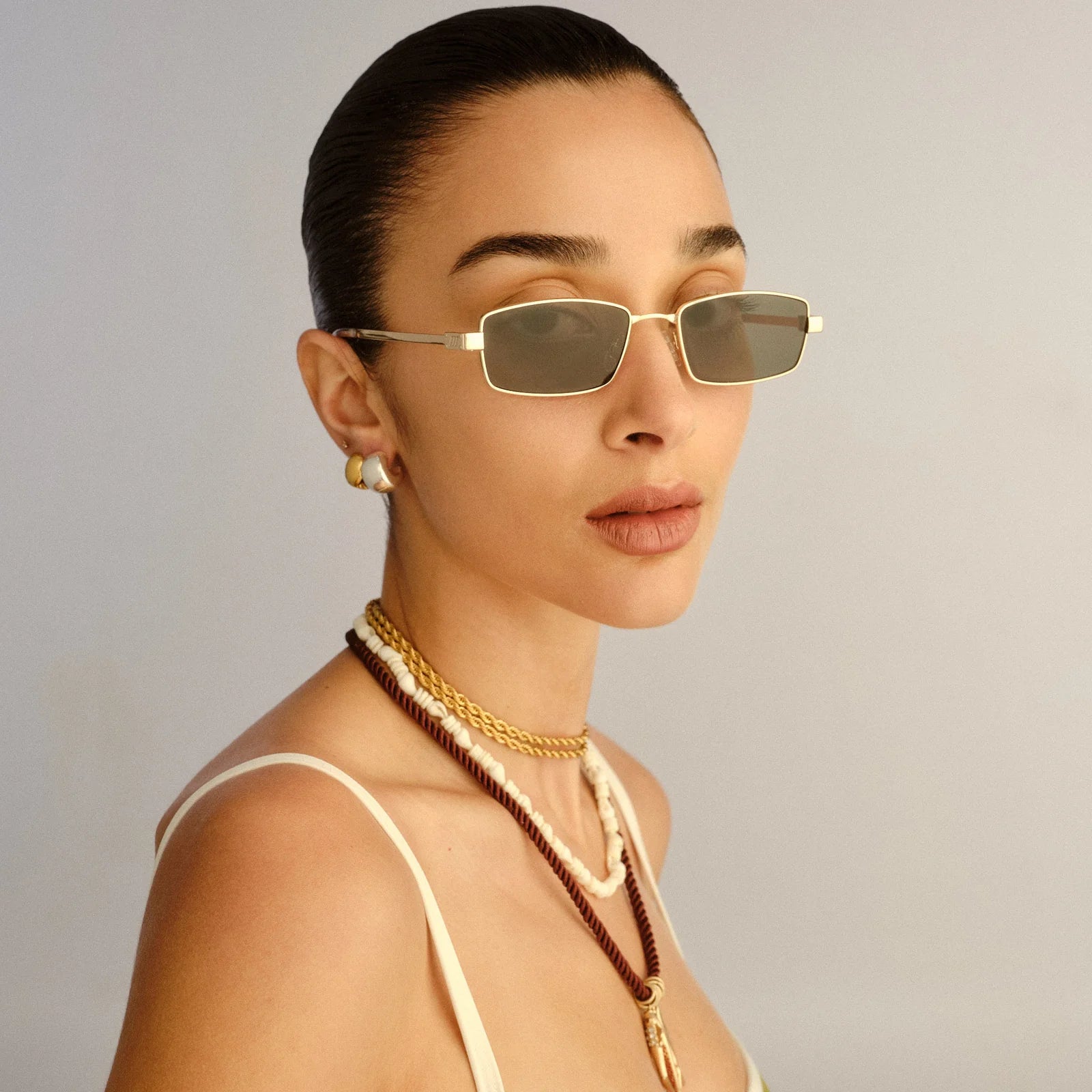 Le Specs Bizarro | Bright Gold Clear