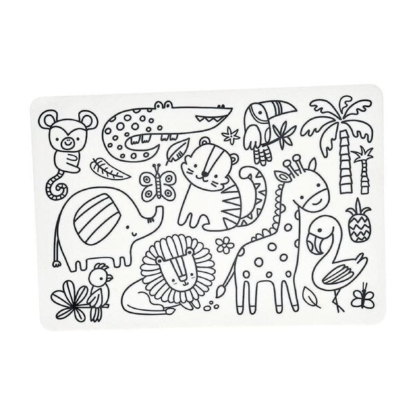 Annabel Trends Kids Colouring Placemat | Safari Animal