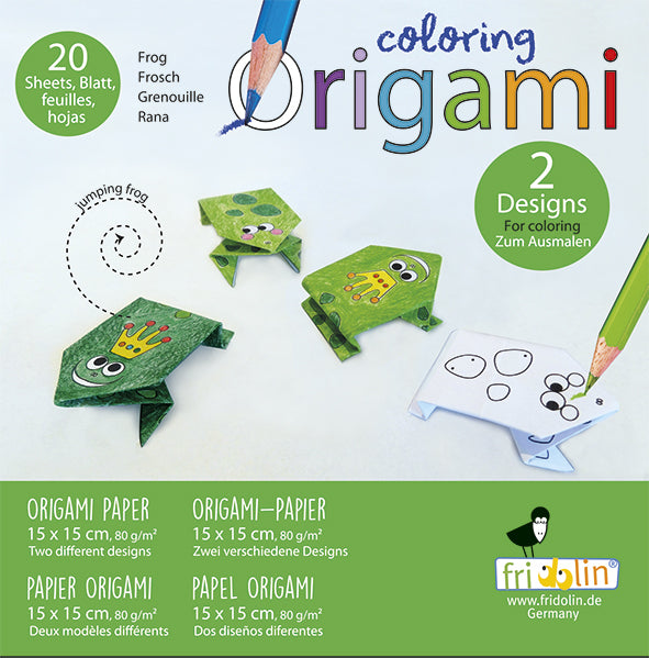 Colouring Origami | Frogs