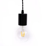 Hawthorne Wood Suspension Pendant Black