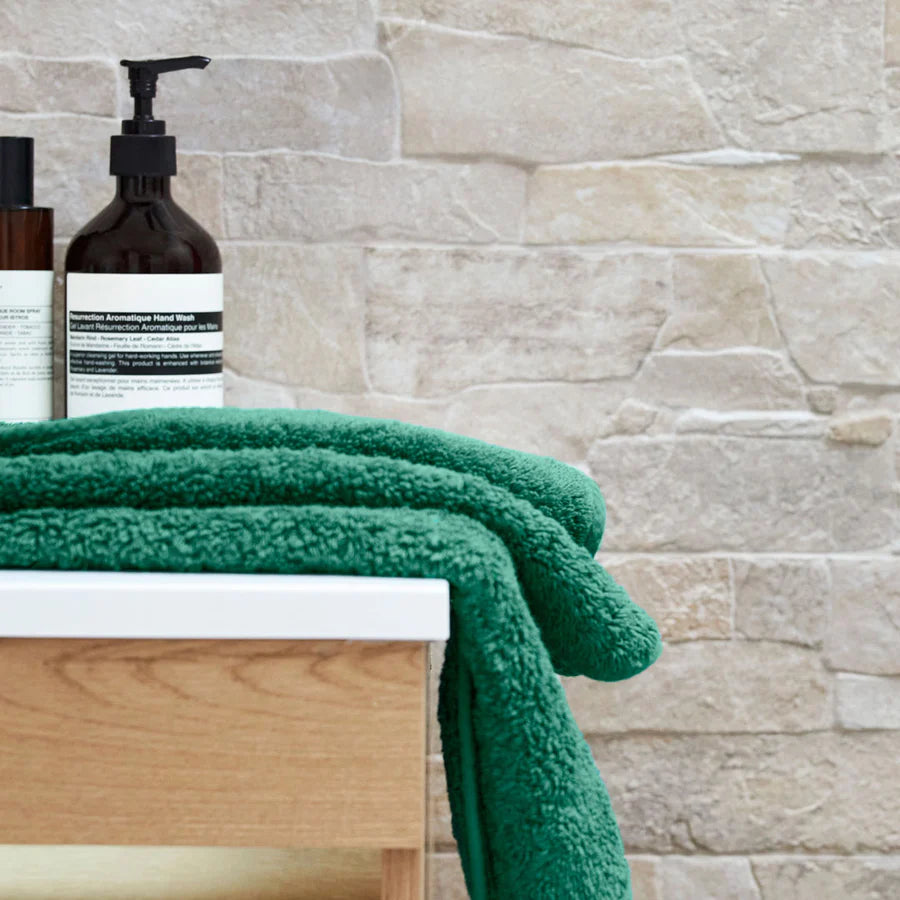 George St Linen Super Pile Cotton Towel | Emerald