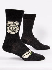 Blue Q Mens Socks I Am Going To Get Shit Done | Black