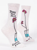 Blue Q Womens Crew Sock | Take No Shit
