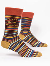 Blue Q Mens Crew Socks | Pretty Decent Boyfriend