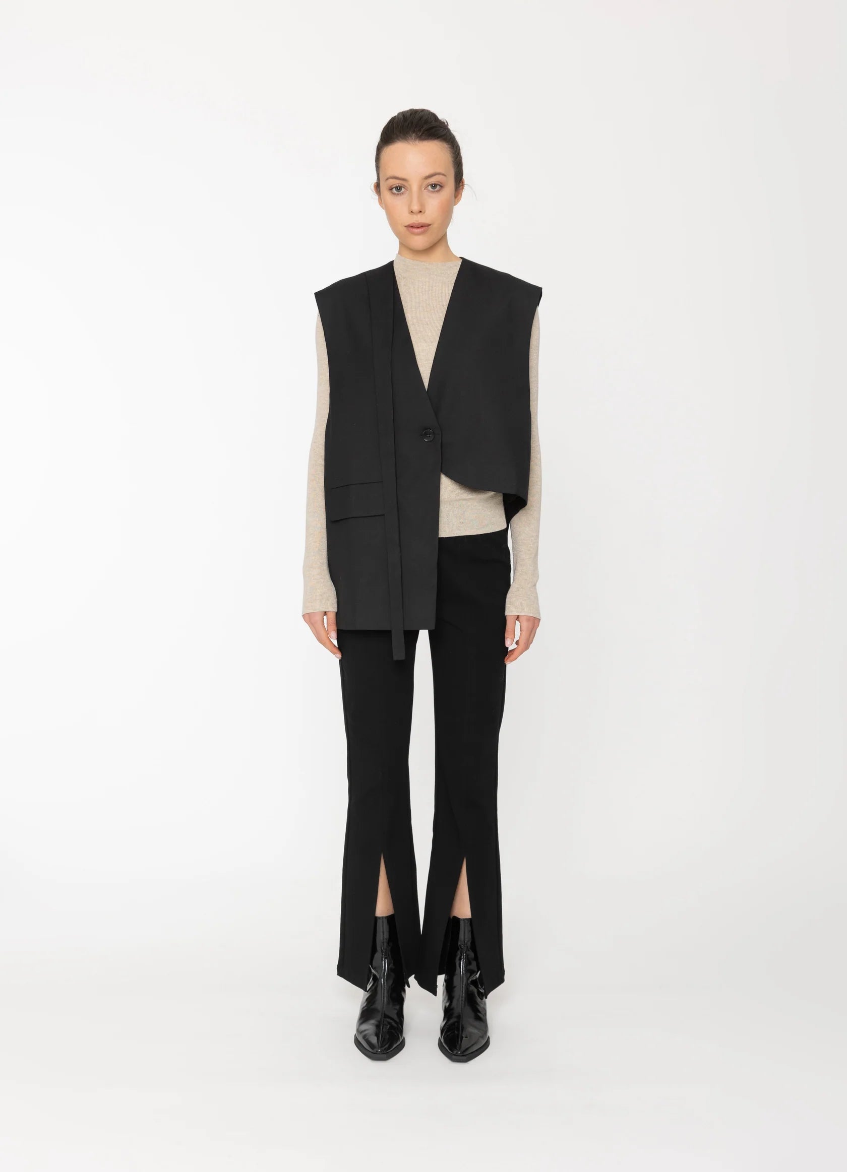 Blacklist Elise Waist Coat | Black