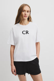 Cr Logo Tee | White