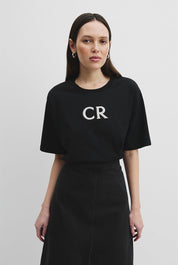 Australian Cotton CR Logo T-Shirt | Black