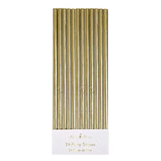 Meri Meri Gold Foil Straws | Gold 24 Pack