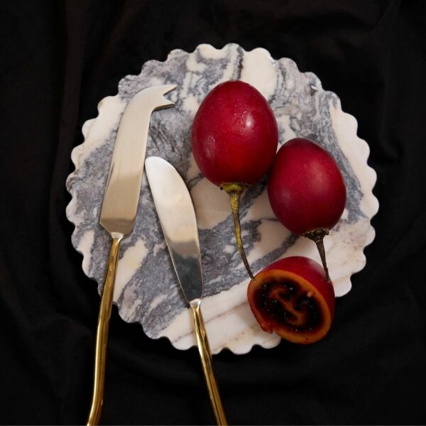 Danske Mobler Cheese Knife Set Of 2 | Gold