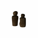 Danske Mobler Wavy Salt & Pepper Shakers | Dark Brown