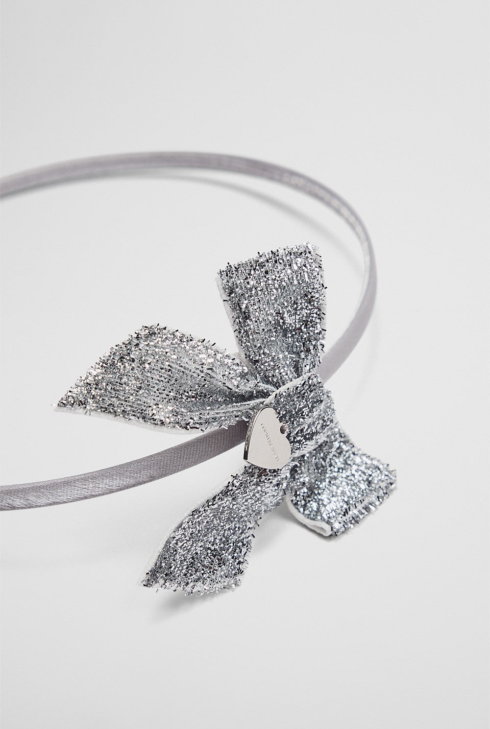 CR Mini Bow Headband | silver
