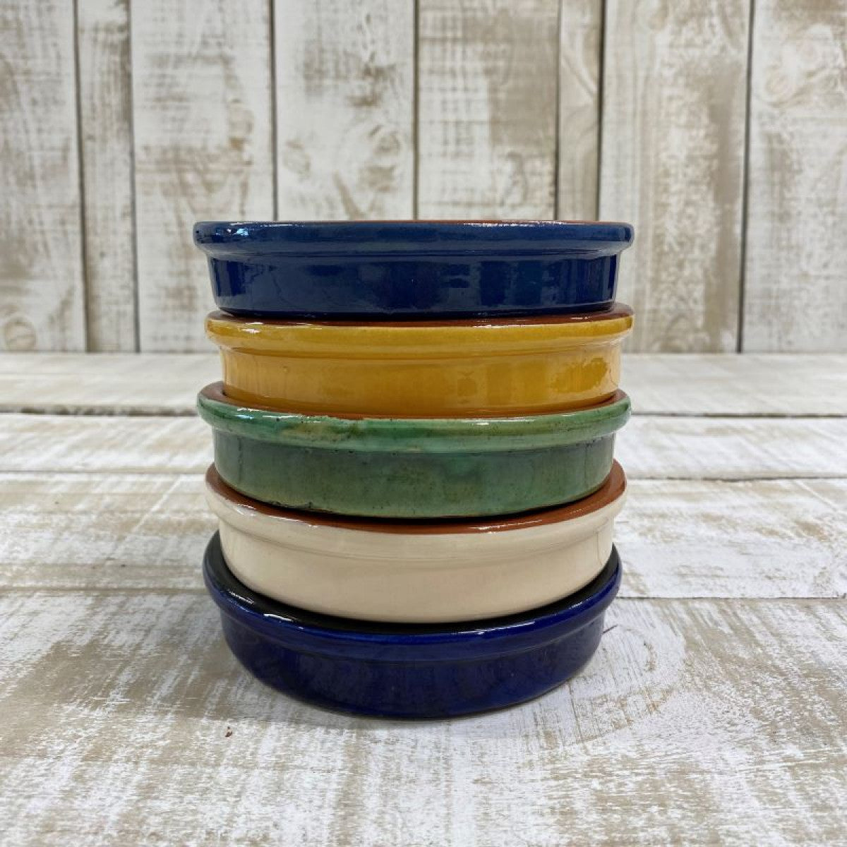 Spanish Terracotta Tapas Dish | Blue Black 9cm